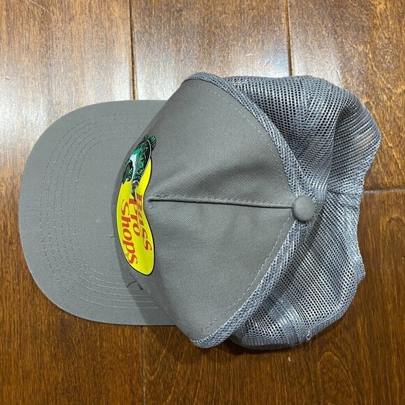 Bass Pro Shops Outdoors Fishing Gray Mesh Trucker Hat Cap Unisex One Size - Picture 2 of 5